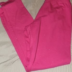 Cat & Jack Pink Glitter Leggings